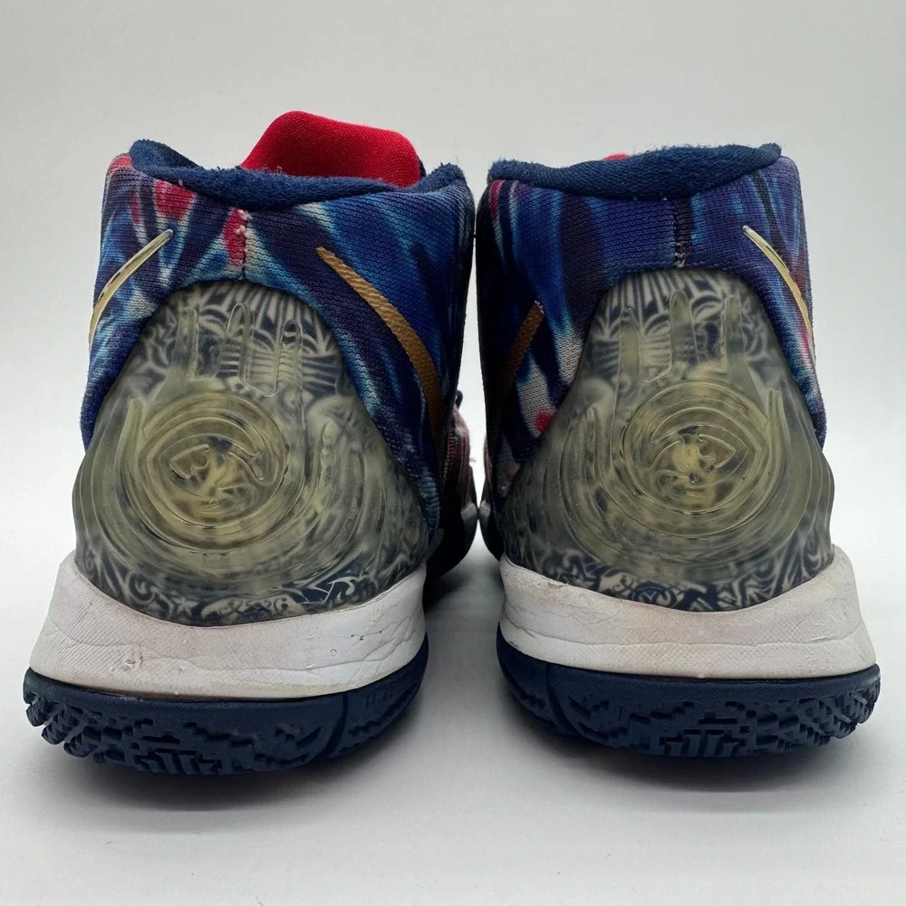 Nike Kyrie 4 USA Tie Dye Patriotic Basketball Shoes CV0097-400 Youth Size 6.5Y